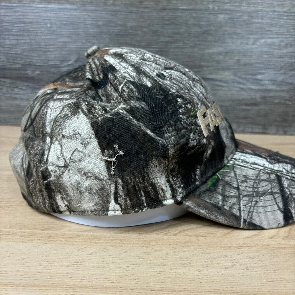 Fastenal Hat Cap Strap Back‎ Brown Camo Camouflage Outdoors